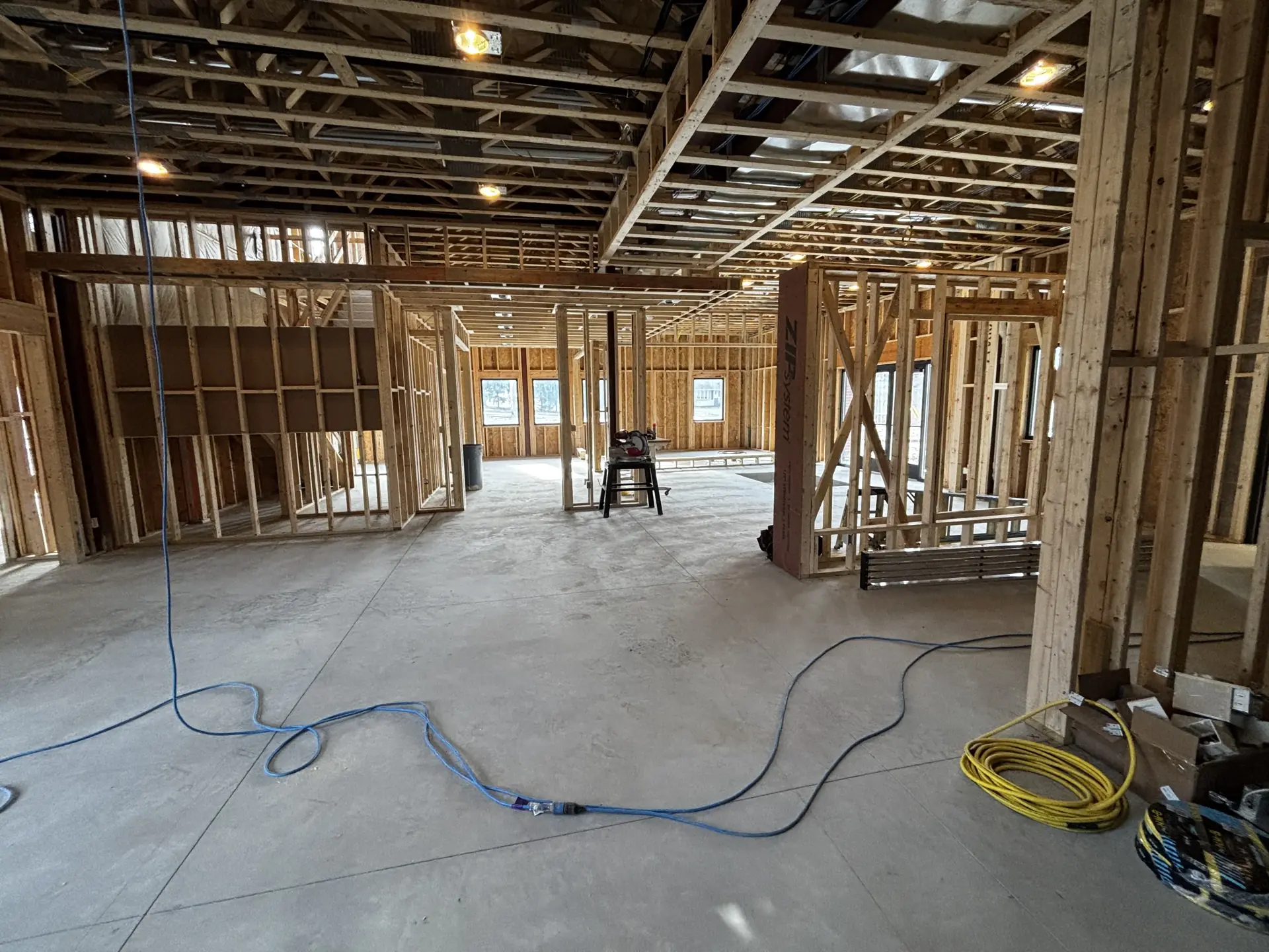 Ravenna Road Commercial Interior — open framed space